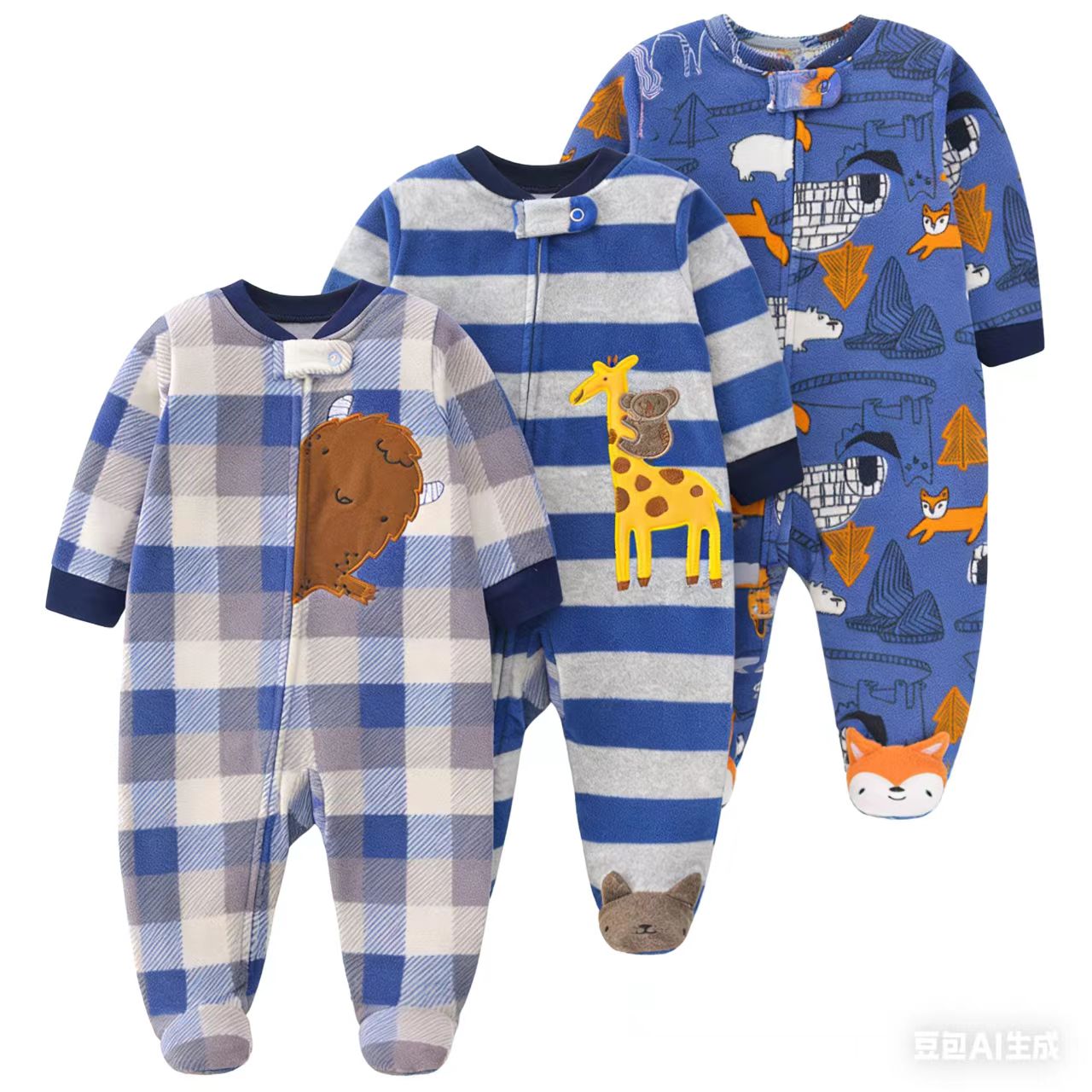 Baby Products Brand - 2026 ชุดรอมเปอร์เด็กแบบยูนิเซ็กซ์ ผ้าฟลีซ เสื้อผ้าเด็กชายหญิง แบรนด์เสื้อผ้าเด็กแรกเกิด ชุดจั๊มสูทเด็กทารก